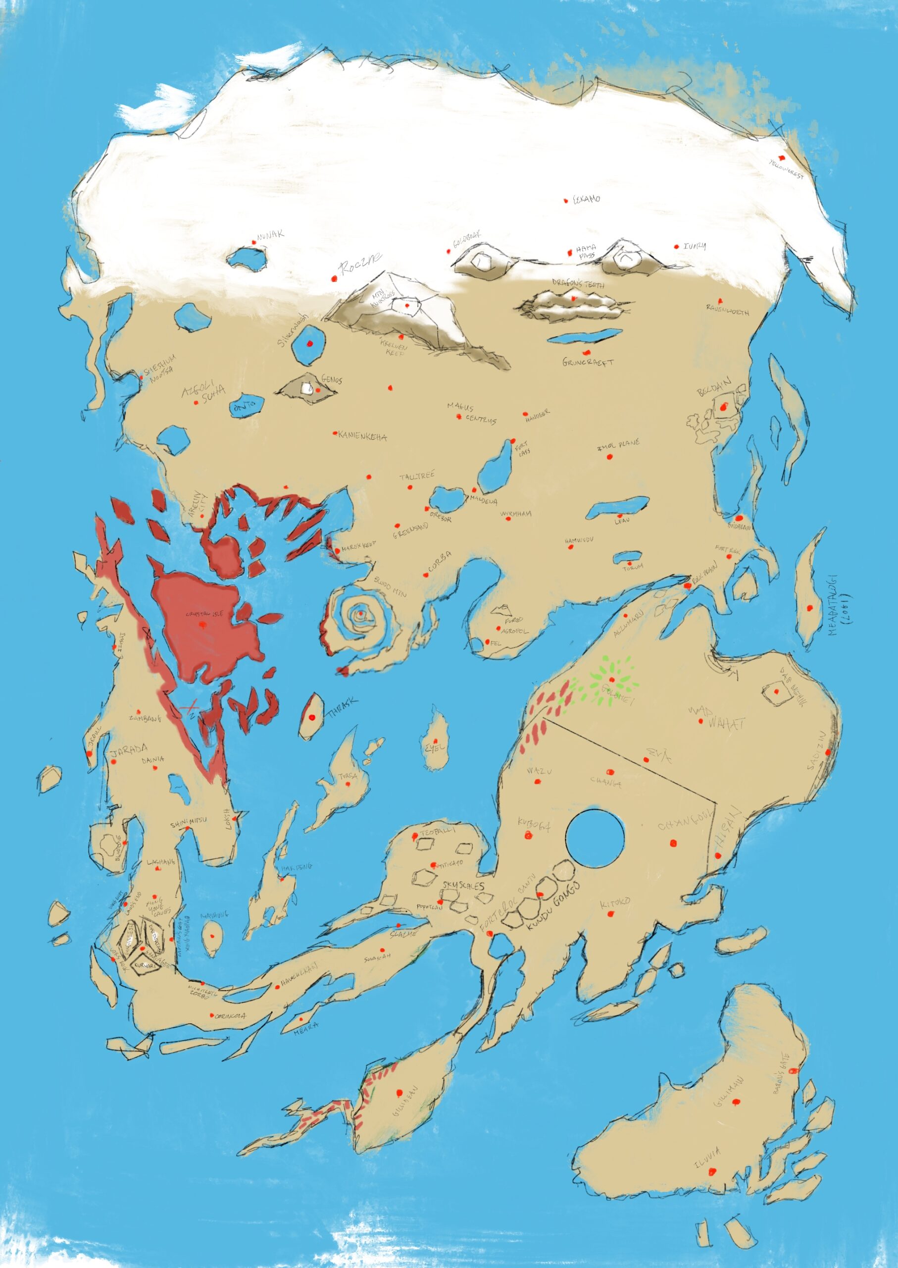 The continent of Galloria